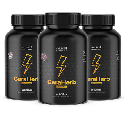 Garaherb L-Citrulline, Maca & Pine Bark 30 capsules, vue de face