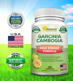 Garcinia Cambogia aSquared Nutrition 120 capsules avec dosette