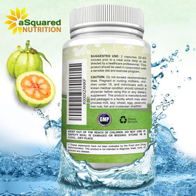 Garcinia Cambogia aSquared Nutrition 120 capsules côté