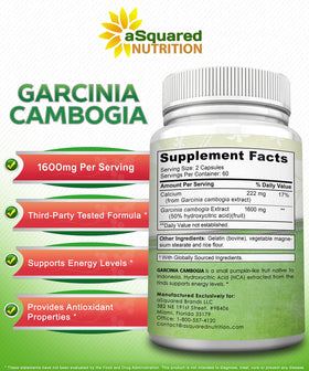 Garcinia Cambogia aSquared Nutrition 120 capsules en milieu naturel