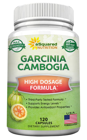 Garcinia Cambogia aSquared Nutrition 120 capsules vue de face