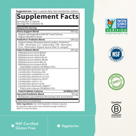 Garden of Life Calm capsules sur fond blanc