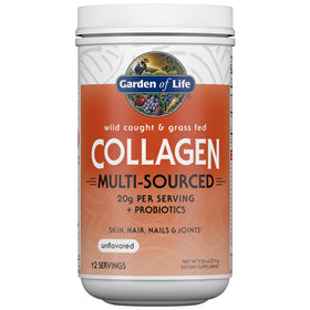 Garden of Life Collagène Marin et Bovin 340g Poudre Non Aromatisée vue de face
