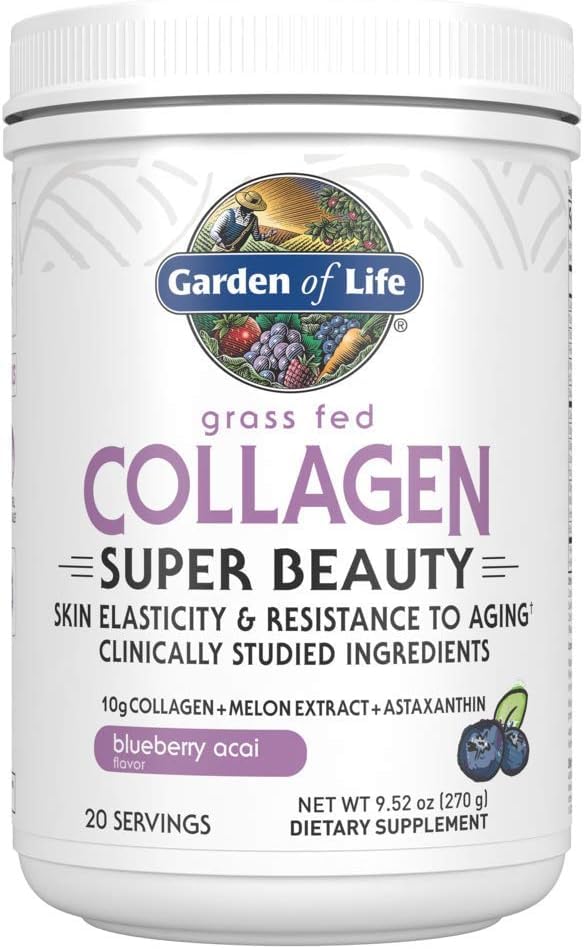 Garden of Life Collagène Super Beauty 340g Poudre et ingrédients clés