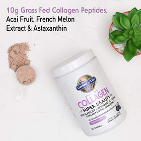 Garden of Life Collagène Super Beauty 340g Poudre vue de dessus