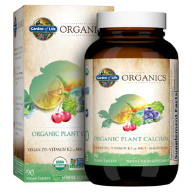 Garden of Life Complément Alimentaire Calcium 1000mg 90 comprimés vue de face