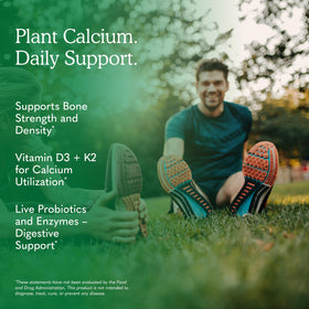 Garden of Life Complément Alimentaire Calcium Cru 120 Capsules avec étiquette