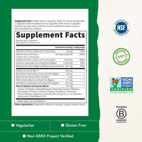 Garden of Life Complément Alimentaire Calcium Cru 120 Capsules côté