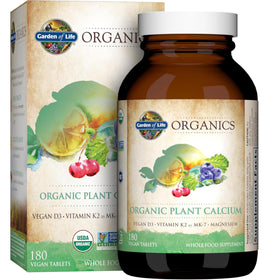 Garden of Life Complément Alimentaire Calcium Végétal 180 comprimés vue de face