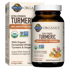 Garden of Life Complément Alimentaire Curcuma 60 Comprimés vue avant