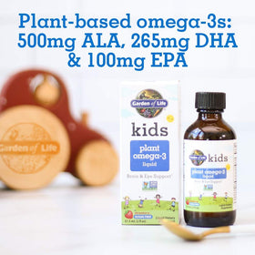 Garden of Life Complément Alimentaire Omega-3 Végétal 118g étiquette