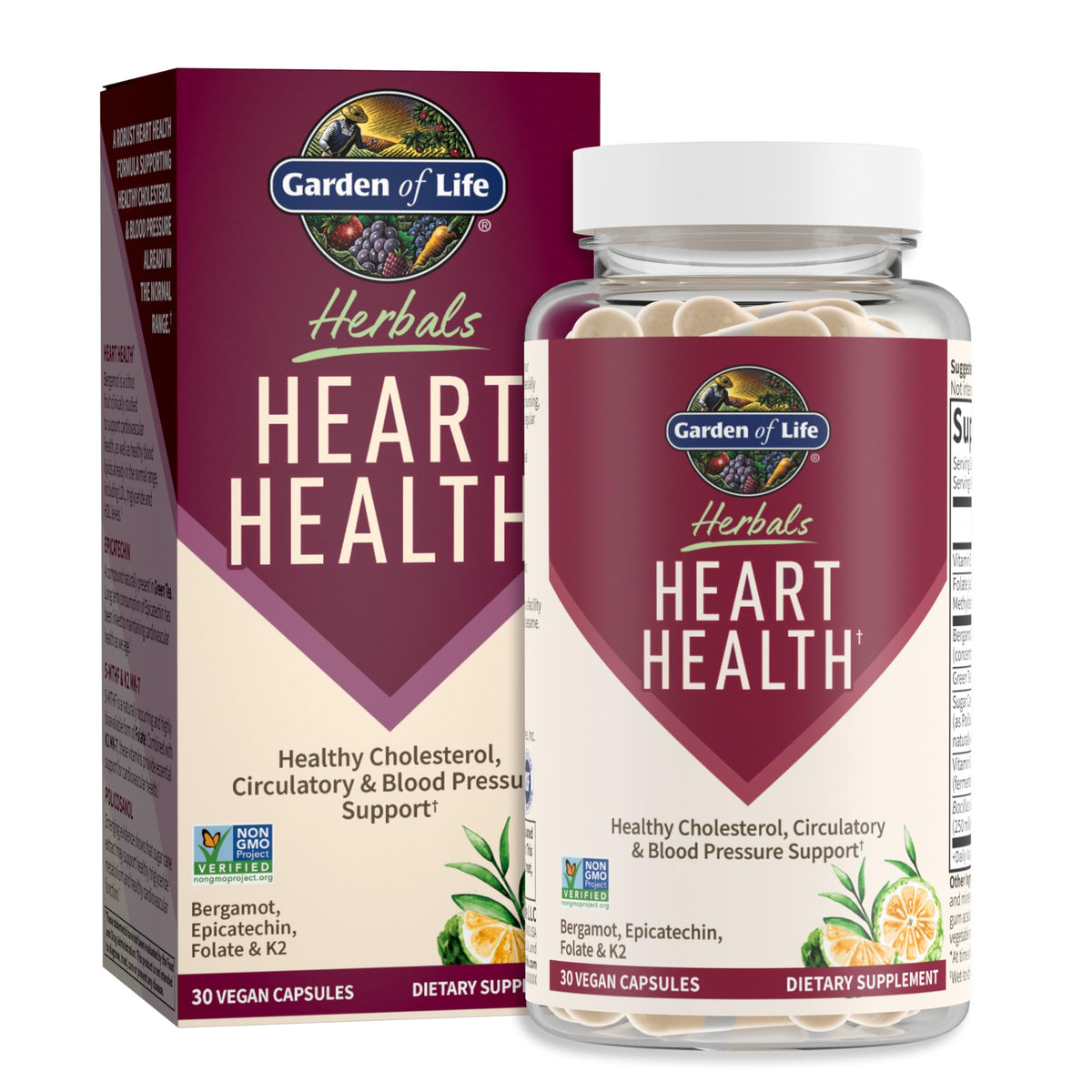 Garden of Life Complément Cœur 30 Capsules Végétales vue avant