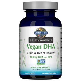 Garden of Life DHA Végétalien 400mg gélules avant