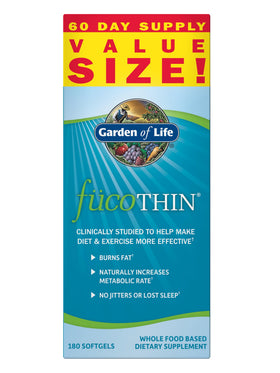 Garden of Life FucoTHIN 180 gélules vue de face