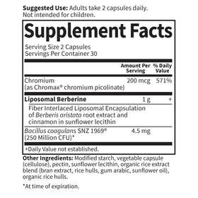 Garden of Life Liposomal Berberine with a measuring spoon