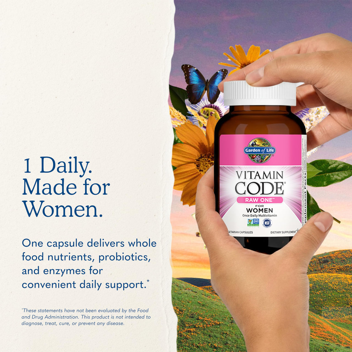 Garden of Life Multivitamine Femme avec fruits et légumes