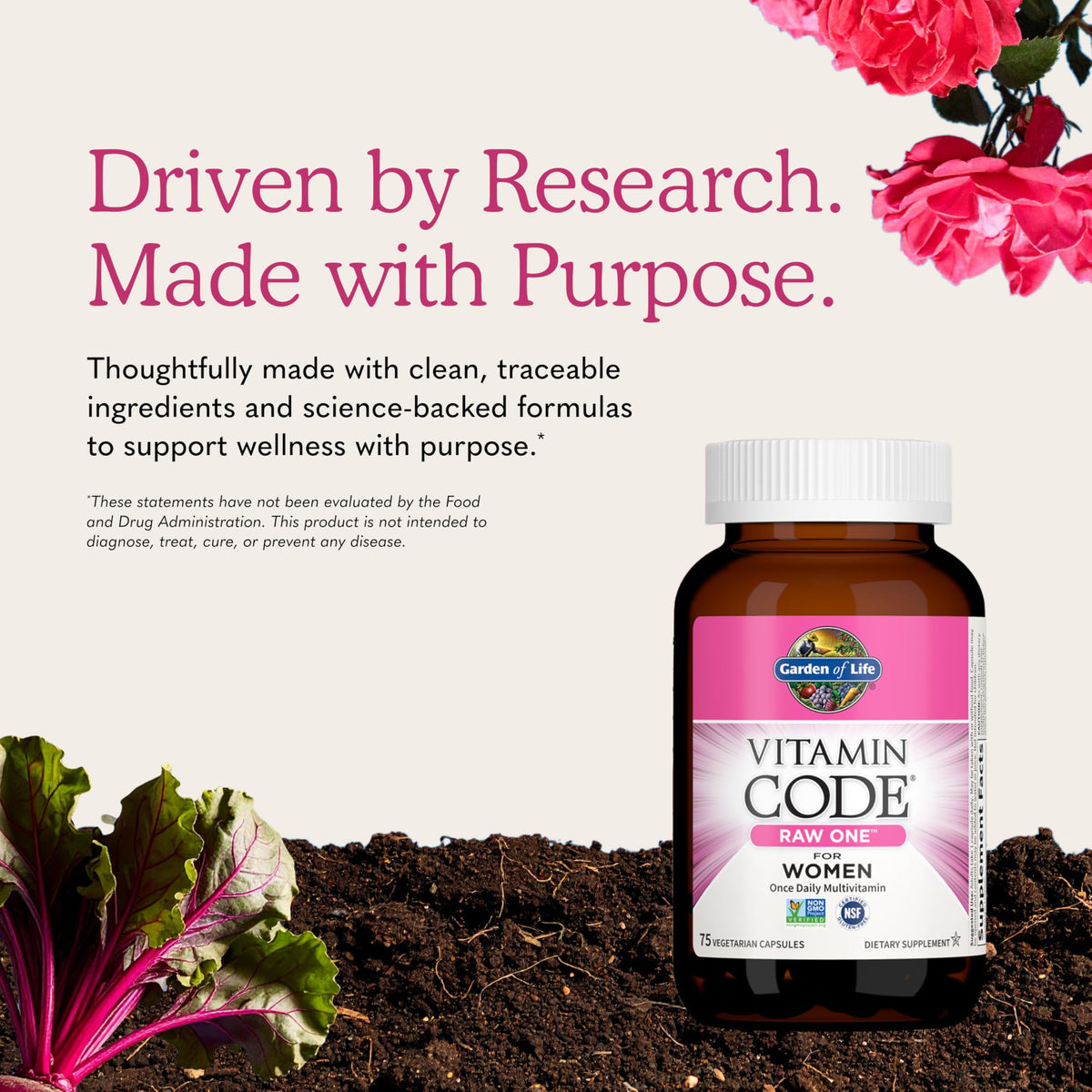 Garden of Life Multivitamine Femme sur une table