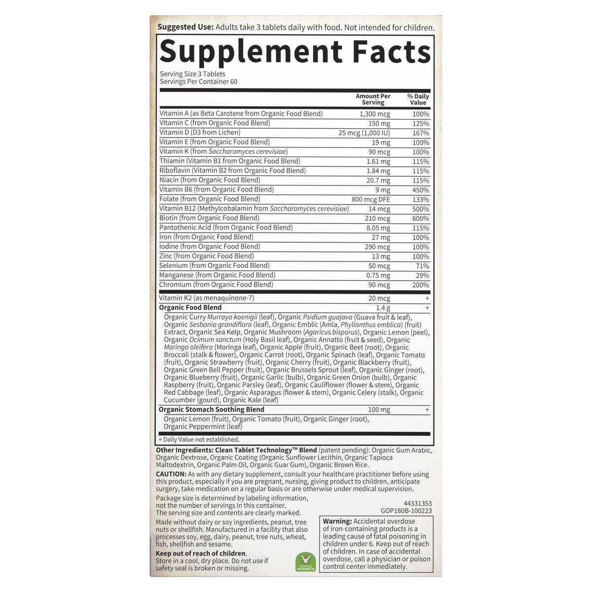 Garden of Life Multivitamine Prénatale Femme photo lifestyle