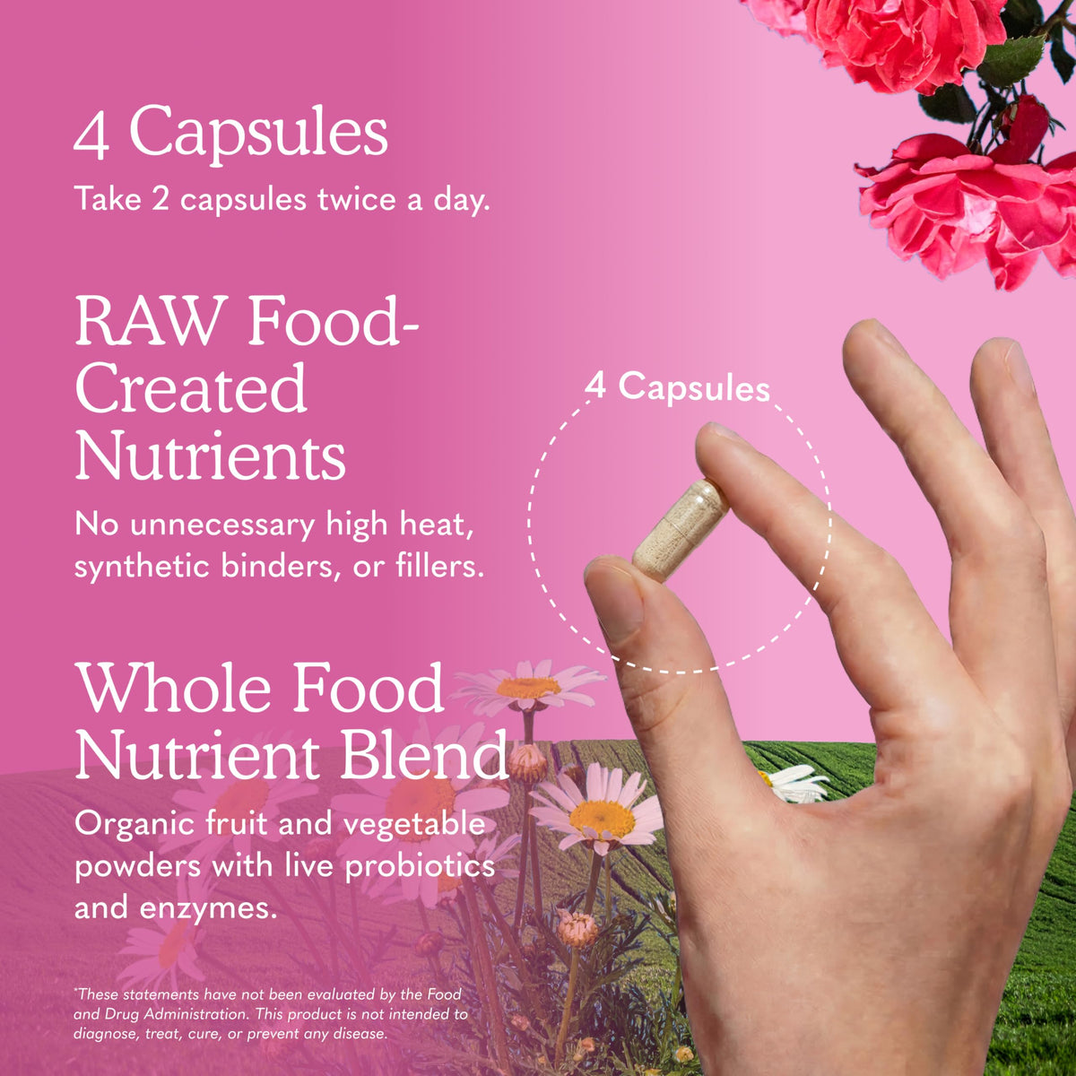 Garden of Life Multivitamines 50+ Femmes 240 Capsules ouvertes sur une table