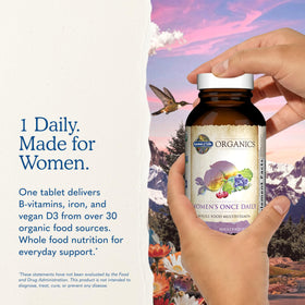 Garden of Life Multivitamines Bio Femmes 60 Tablettes avec étiquette bio