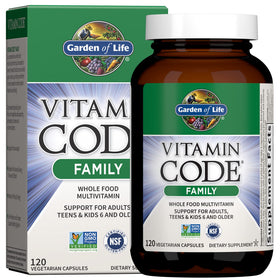 Garden of Life Multivitamines Familiales 120 Capsules - vue avant