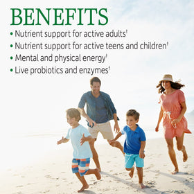 Garden of Life Multivitamines Familiales - capsules à l'intérieur du flacon