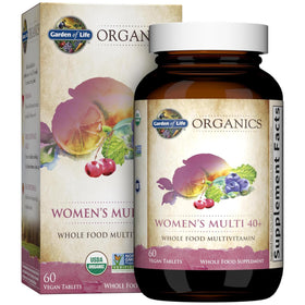 Garden of Life Multivitamines Femmes 40+ 60 comprimés bio vue de face
