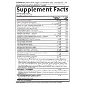 Garden of Life Multivitamines pour Femmes 240 Capsules Végétariennes ouvertes avec contenu