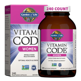 Garden of Life Multivitamines pour Femmes 240 Capsules Végétariennes vue de face