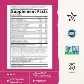 Garden of Life Multivitamines pour Femmes - capsules végétariennes