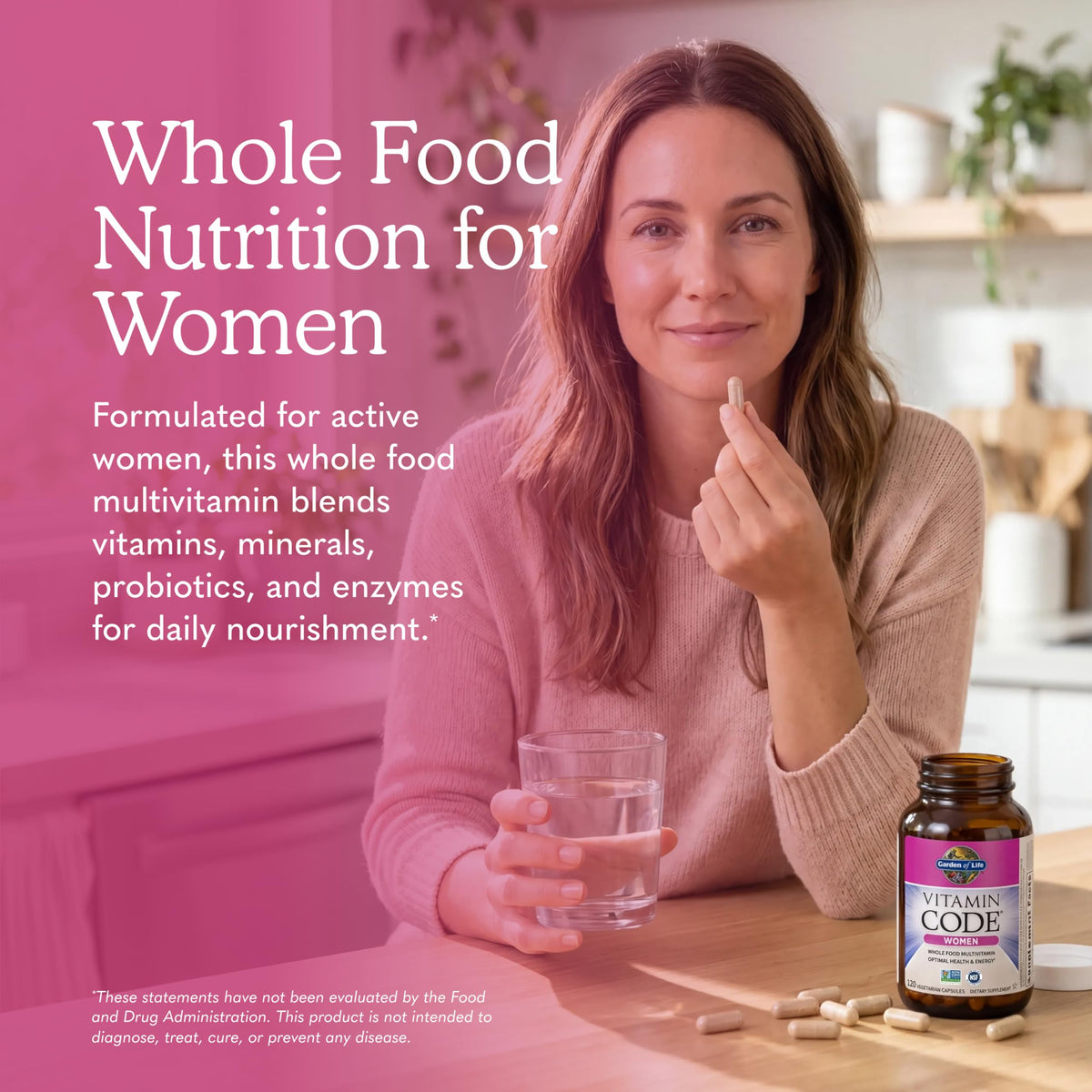 Garden of Life Multivitamines pour Femmes - étiquette des ingrédients