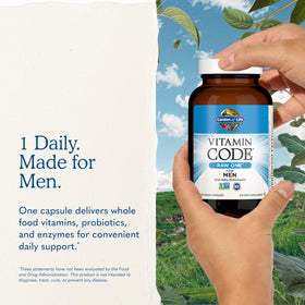 Garden of Life Multivitamines pour Hommes 75 Capsules - présentation du produit