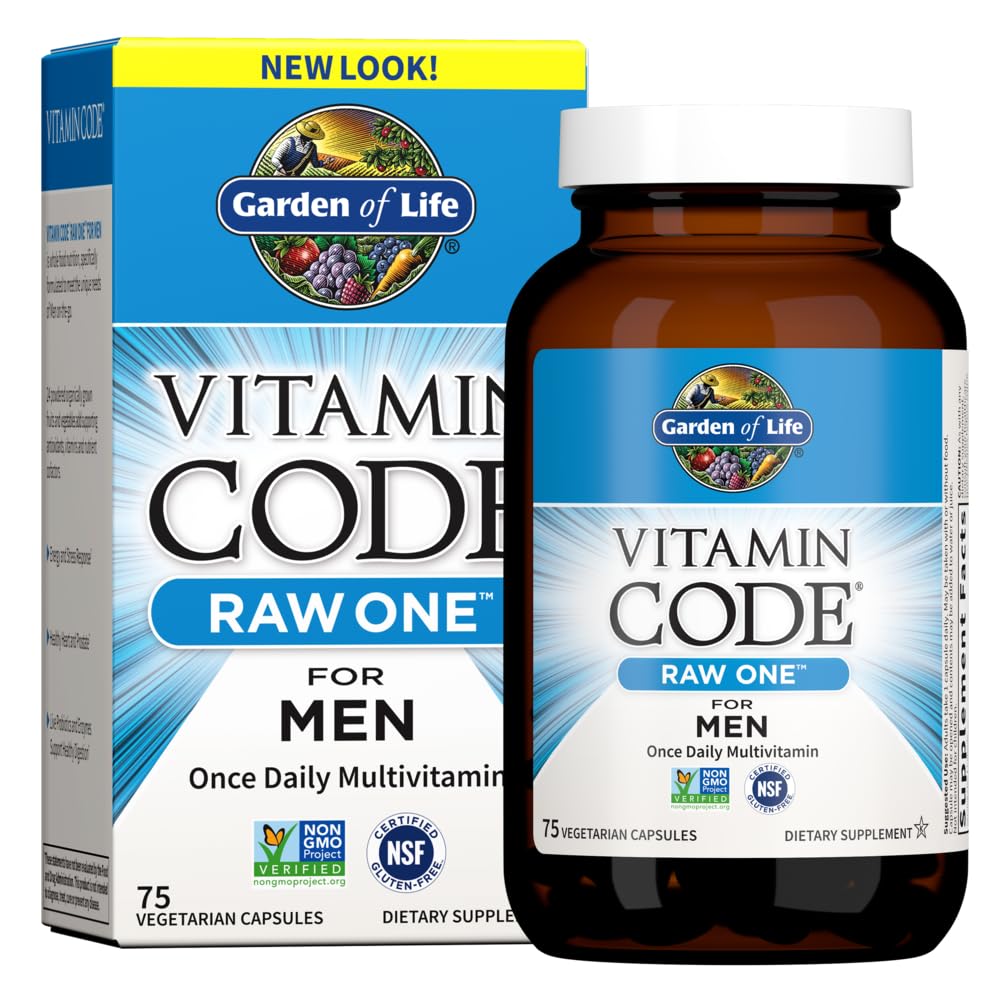 Garden of Life Multivitamines pour Hommes 75 Capsules - vue avant