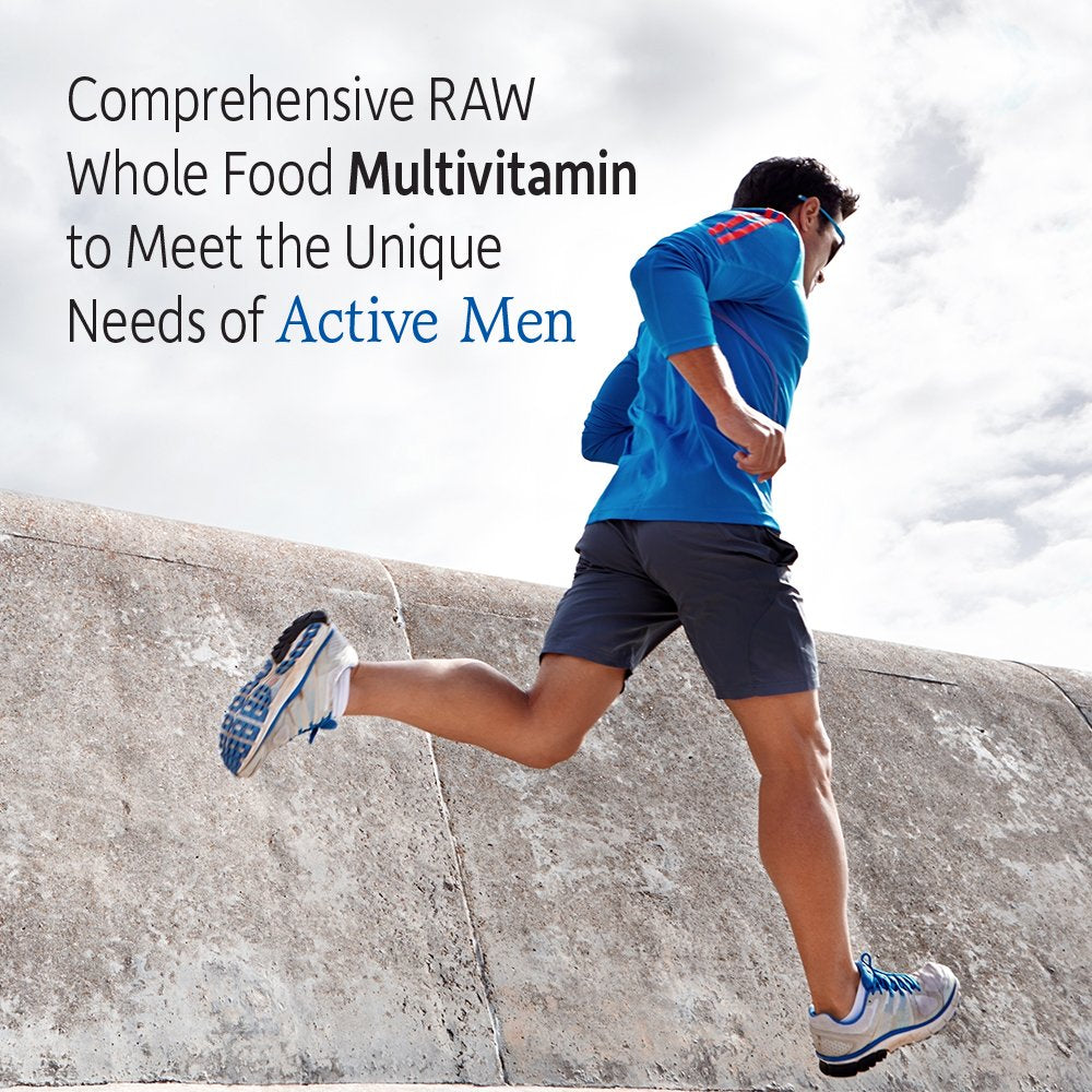 Garden of Life Multivitamines pour Hommes capsules en gros plan