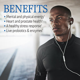 Garden of Life Multivitamines pour Hommes capsules ouvertes avec poudre