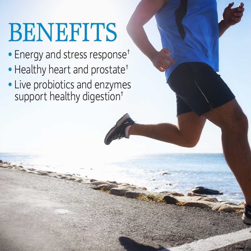 Garden of Life Multivitamines pour Hommes, capsules sur une table