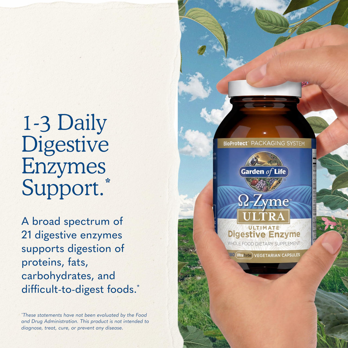 Garden of Life Omega-Zyme ULTRA packaging details