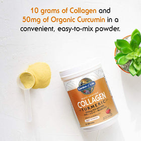Garden of Life Poudre de Collagène Multi-Sources 290g sur une table
