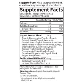 Garden of Life Poudre de Curcuma 200g vue de côté