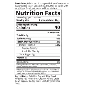 Garden of Life poudre de fibre bio 30 portions en préparation dans un smoothie