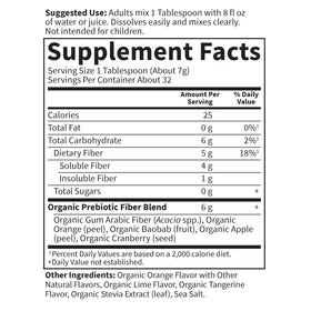 Garden of Life Poudre de Fibre Organique 240g en mélange avec un smoothie