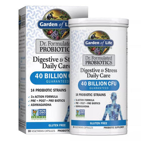 Garden of Life Probiotiques 30 capsules flacon avant