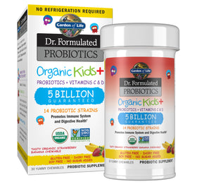Garden of Life Probiotiques Bio Enfants 30 comprimés mâchables vue avant