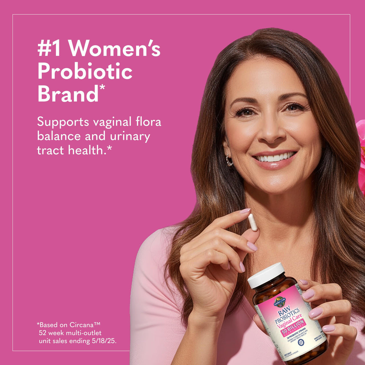 Garden of Life Probiotiques Brut Care Vaginal 50 milliards CFU - prise quotidienne