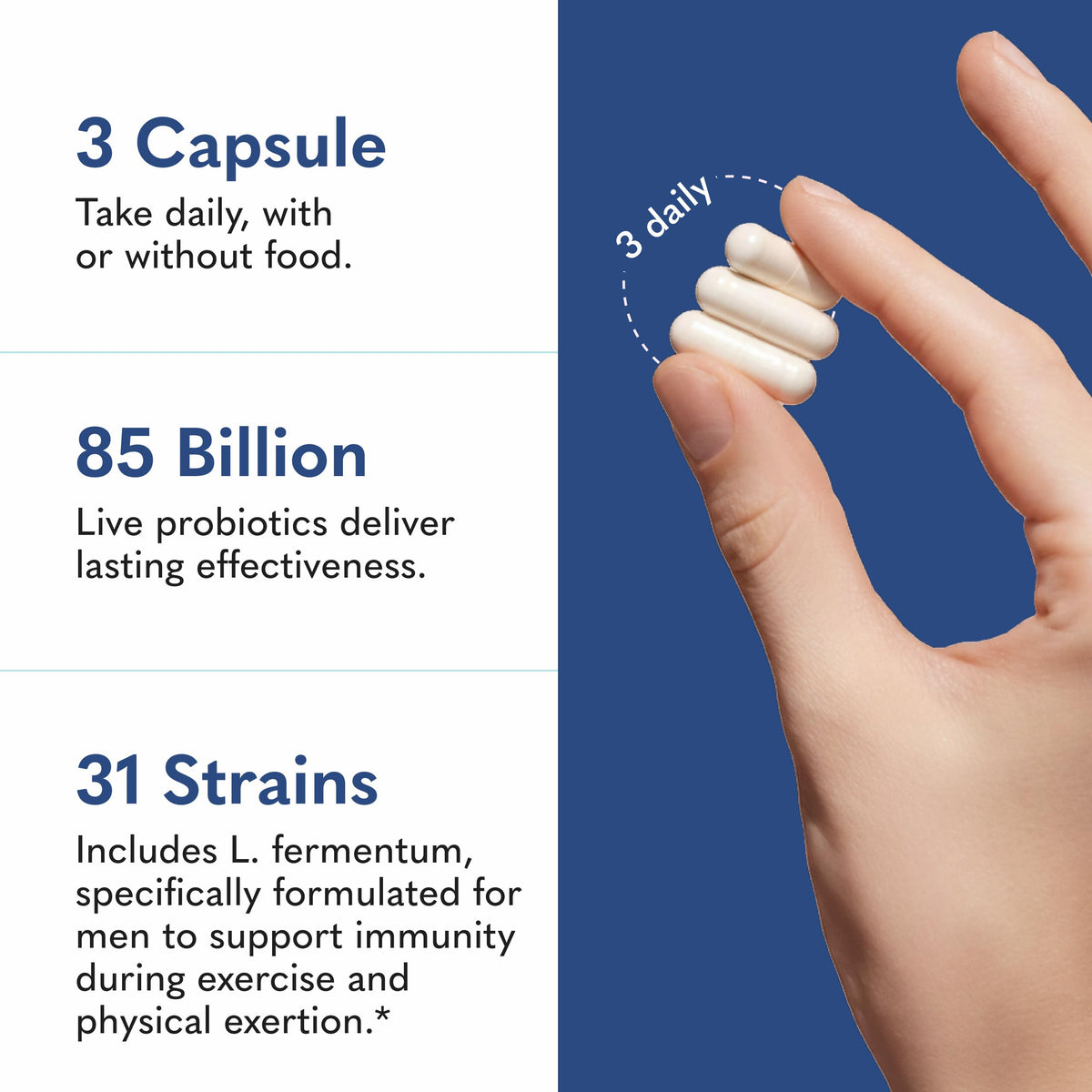 Garden of Life Probiotiques Bruts pour Hommes capsule ouverte