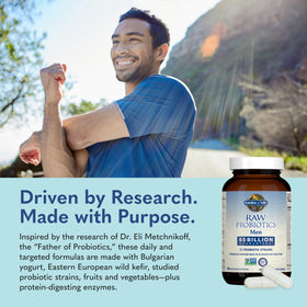 Garden of Life Probiotiques Bruts pour Hommes en milieu de vie quotidienne