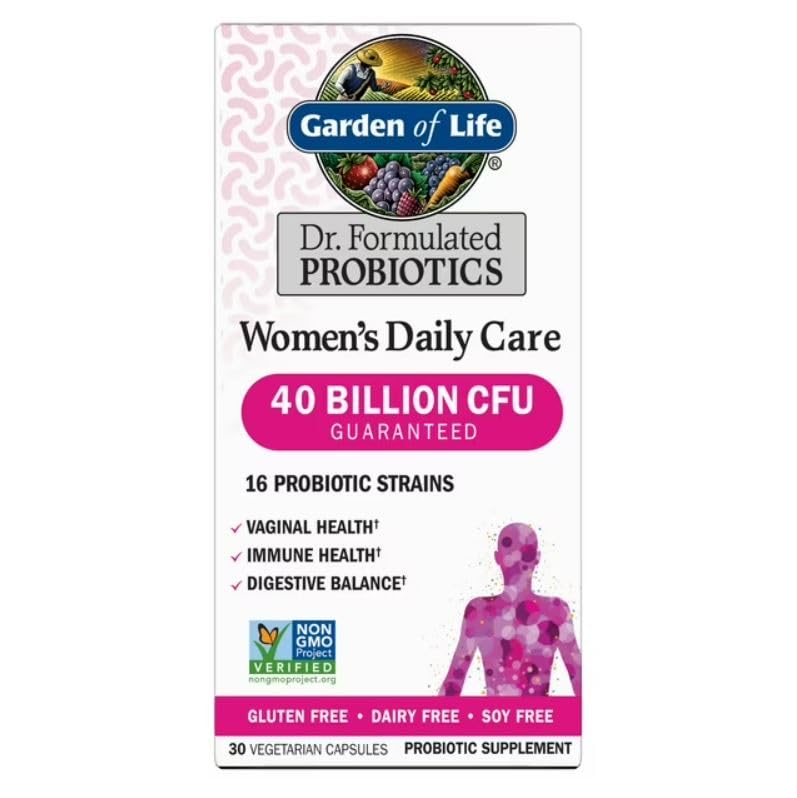 Garden of Life Probiotiques Femmes 30 capsules vue de face