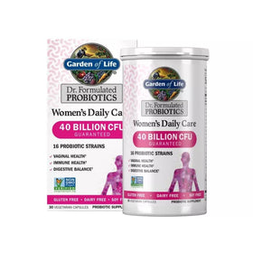 Garden of Life Probiotiques Femmes capsules ouvertes montrant leur taille