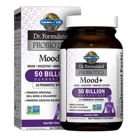 Garden of Life Probiotiques Mood+ 60 capsules vue avant
