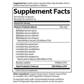 Garden of Life Probiotiques Platinum 200 Milliards CFU 28 Capsules - présentation de l'emballage